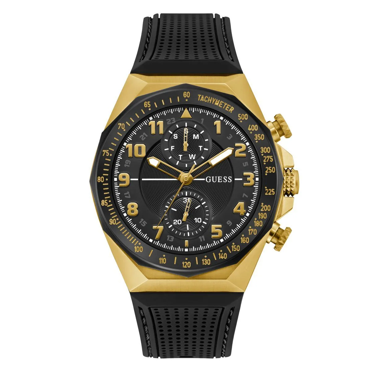 Chronographen-Uhr mit Gummiband