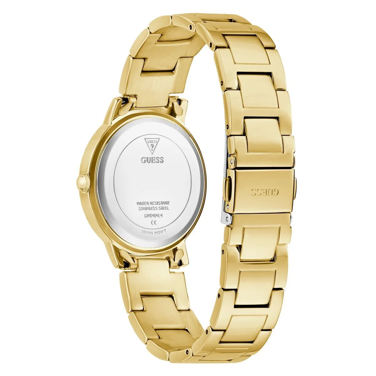 Elegante goldfarbene Uhr mit blauem Zifferblatt