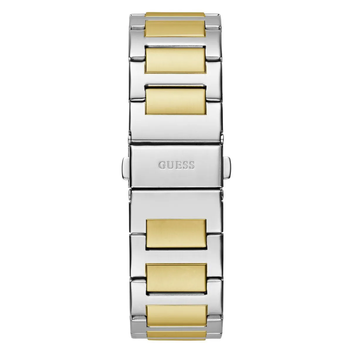 Zweifarbige quadratische grüne Chronographenuhr