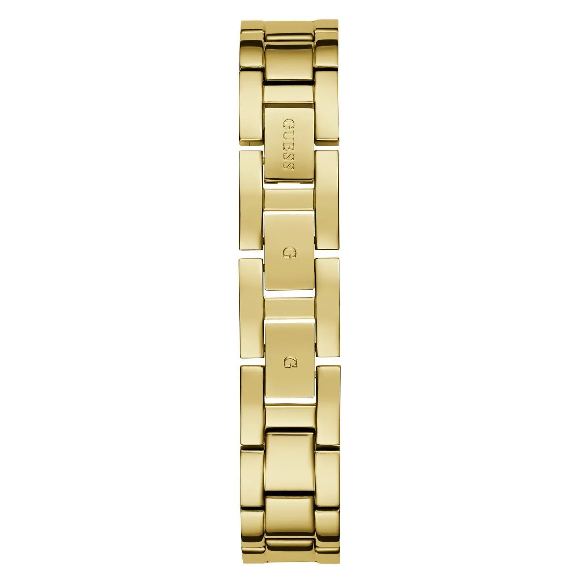Goldfarbene Armbanduhr mit Kettengliedern