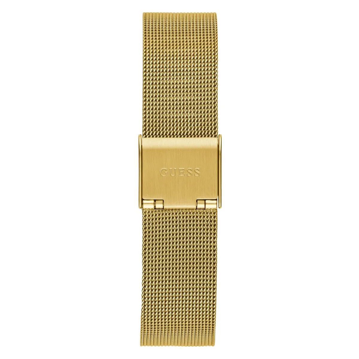 Elegante goldfarbene Mesh-Analog-Uhr