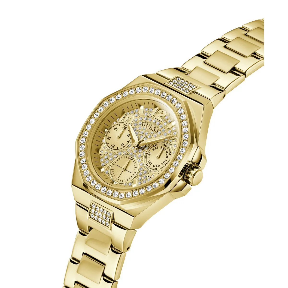 Elegante goldfarbene Damenuhr