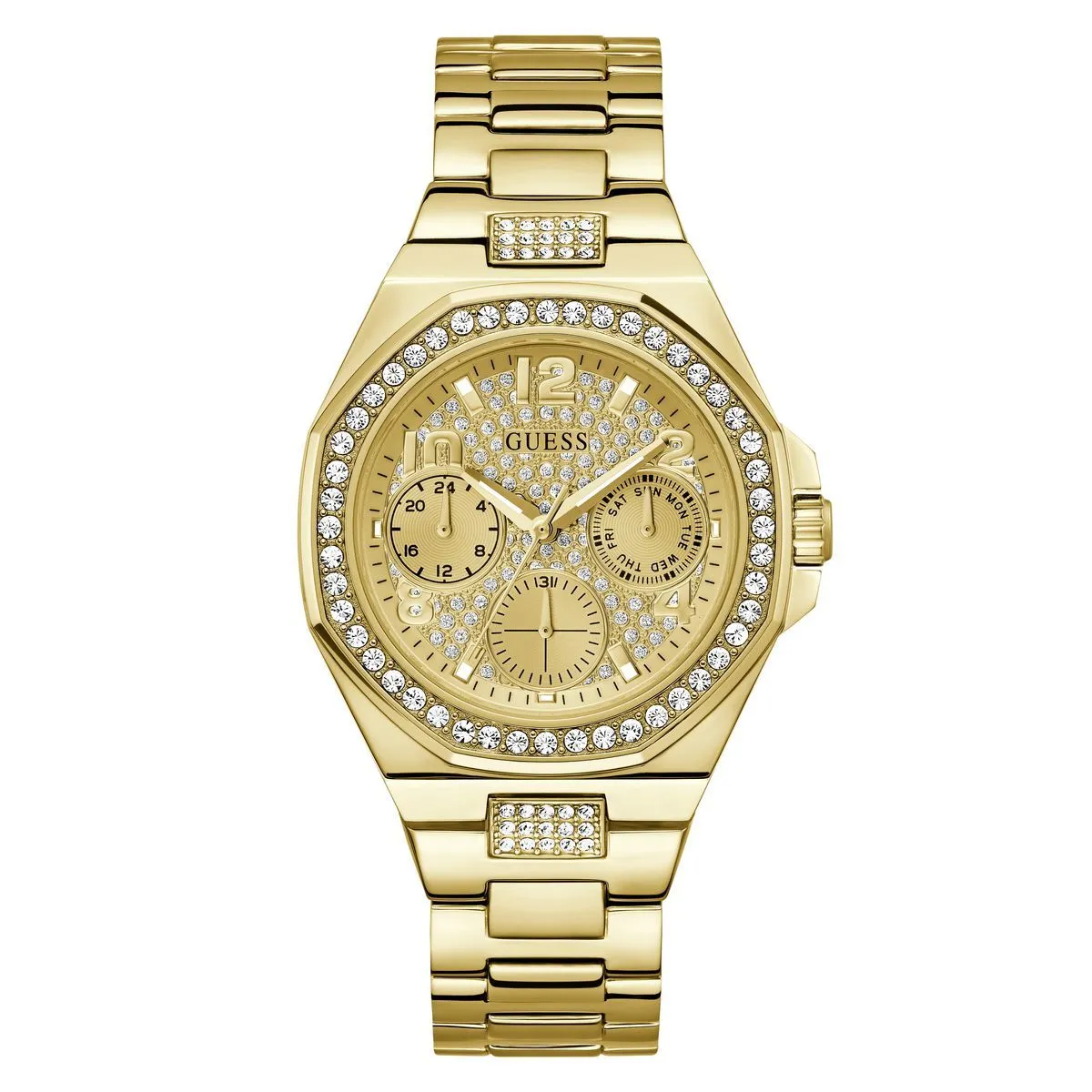 Elegante goldfarbene Damenuhr
