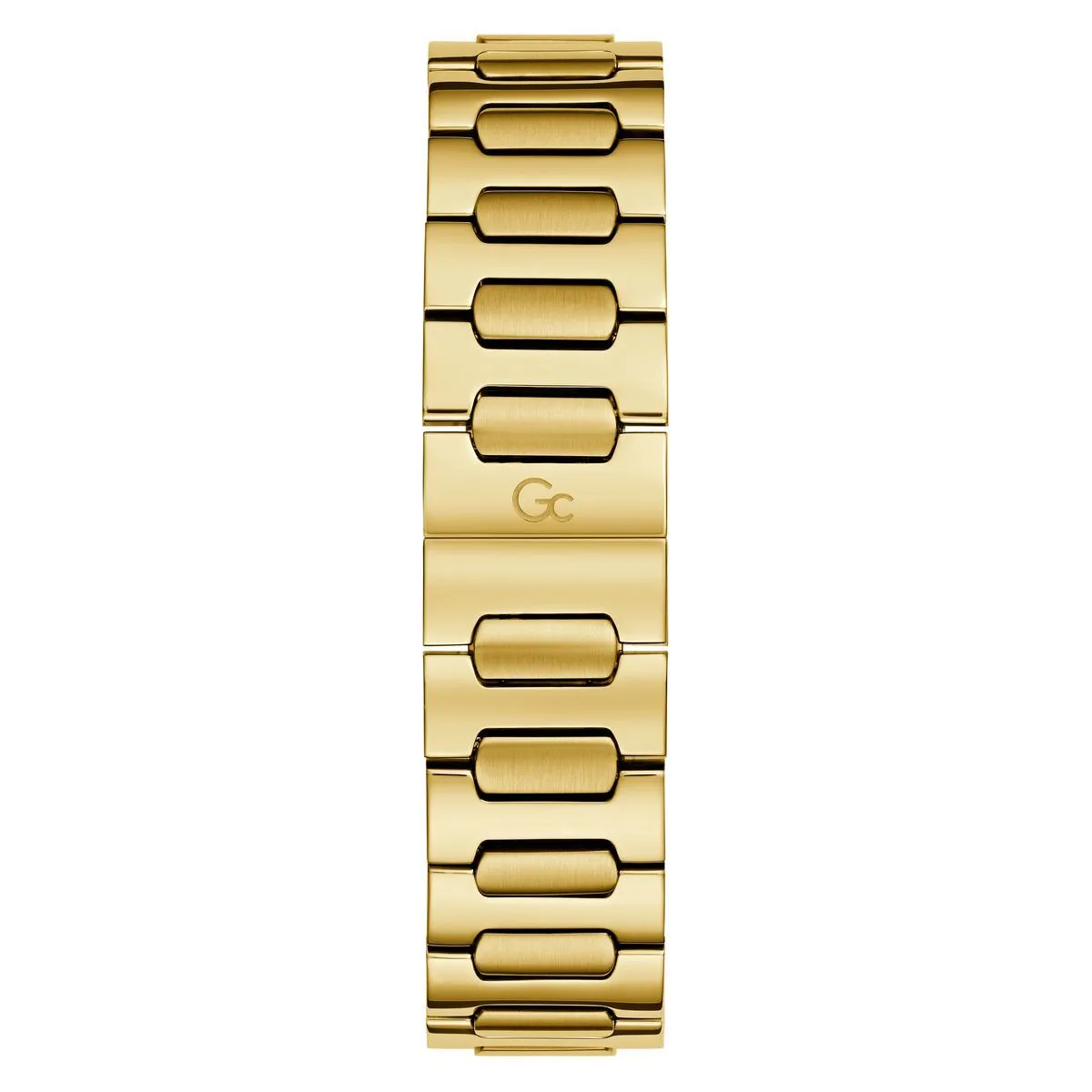 Elegante goldfarbene Uhr mit Kristallakzenten