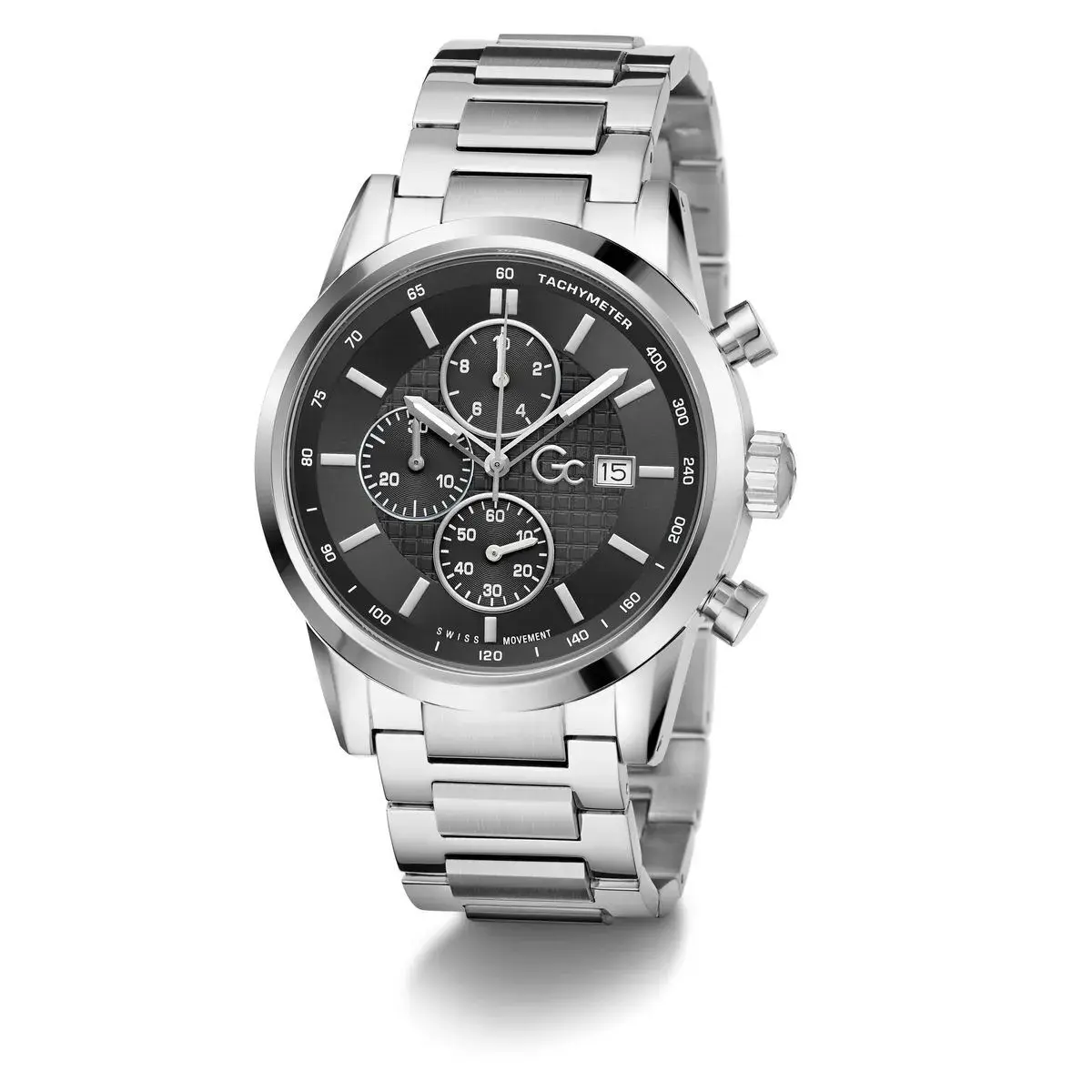 Herren Chronograph Uhr Silberfarben