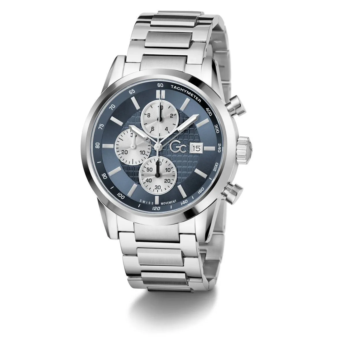 Herren Chronograph Uhr in Silberton