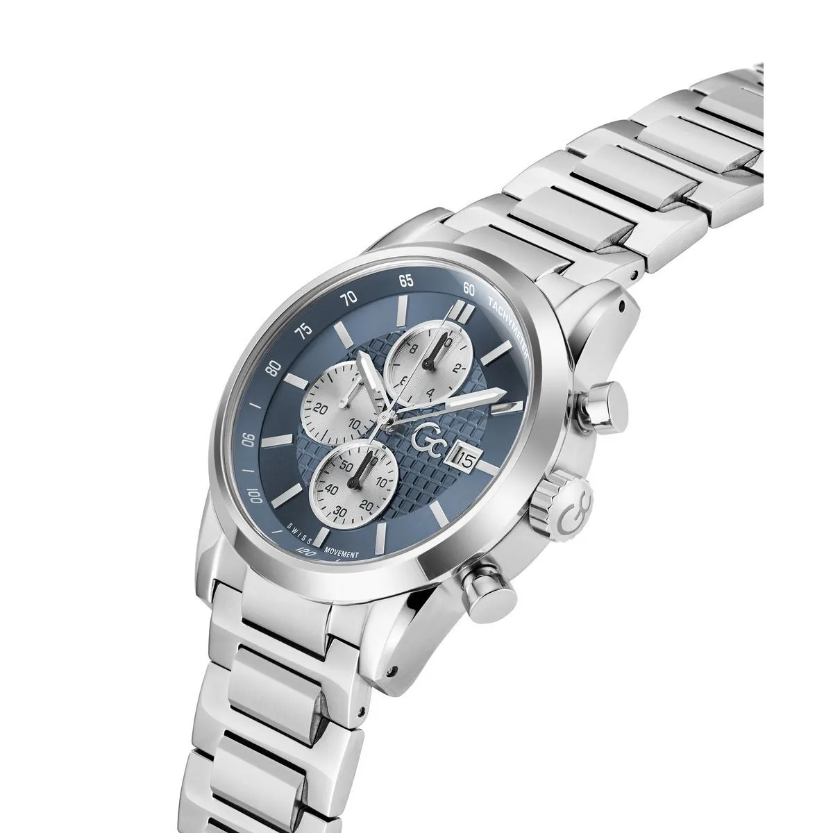 Herren Chronograph Uhr in Silberton