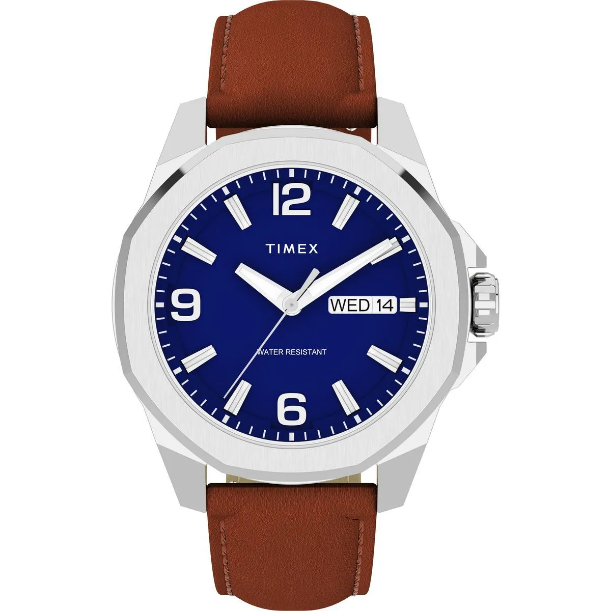 Herren Essex Avenue braune Lederuhr