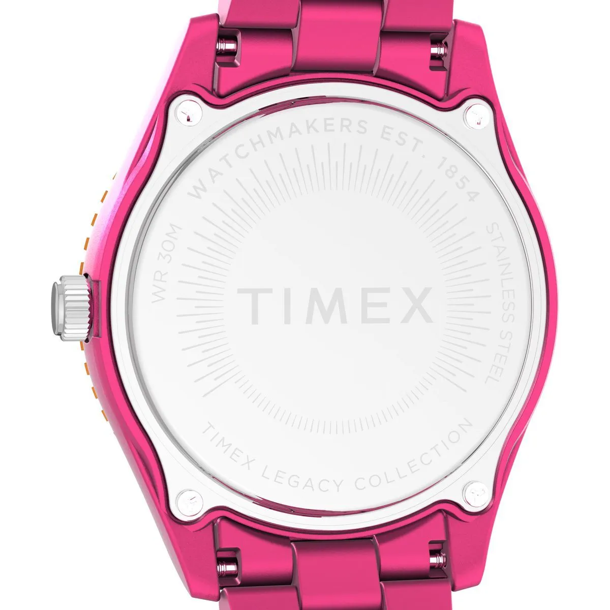 Pinkfarbene Ocean Diver-Style Uhr