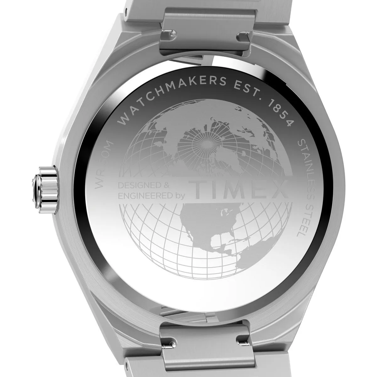 GMT-Quarzuhr aus Edelstahl