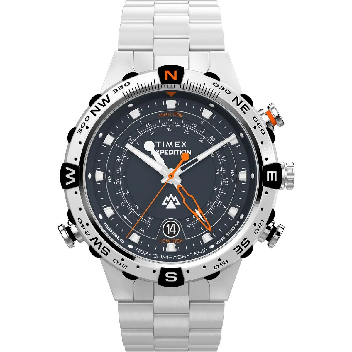 Expedition Tide-Temp-Compass Silber Uhr