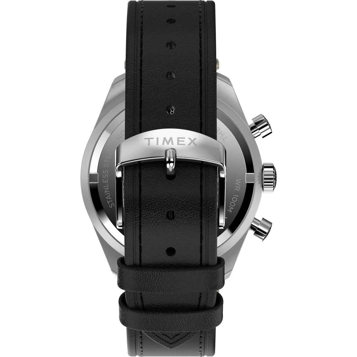 Klassische Chronographenuhr mit Lederarmband