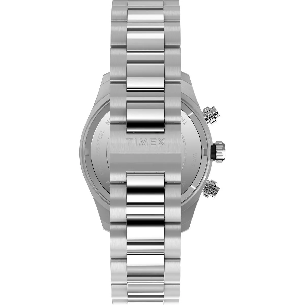 Silberne Chronograph Edelstahl Uhr