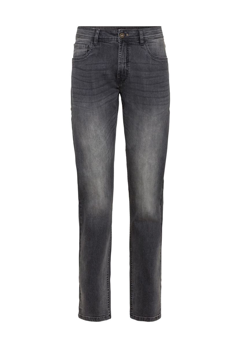 Herren Jeans mit Waschung, graue Farbe, normale Passform