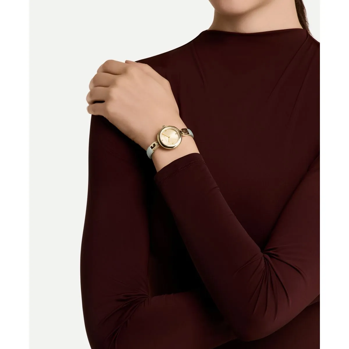 Furla Bangle Goldfarbene Damenuhr