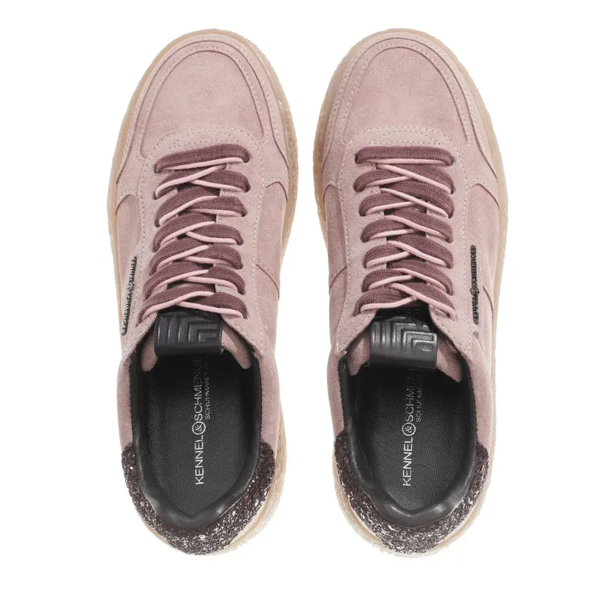 Wildleder-Sneaker mit niedrigem Schaft