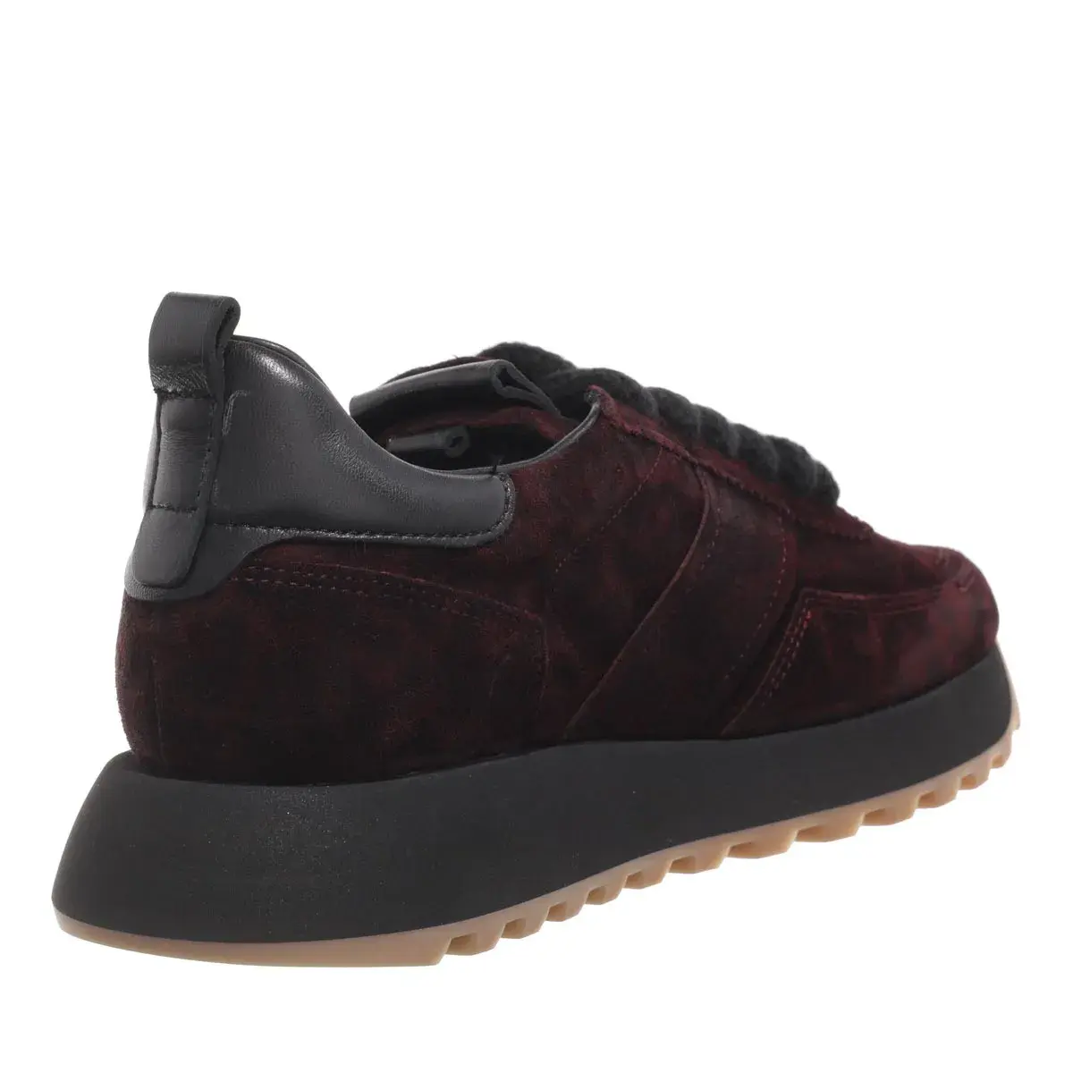 Wildleder-Sneaker mit niedrigem Schaft