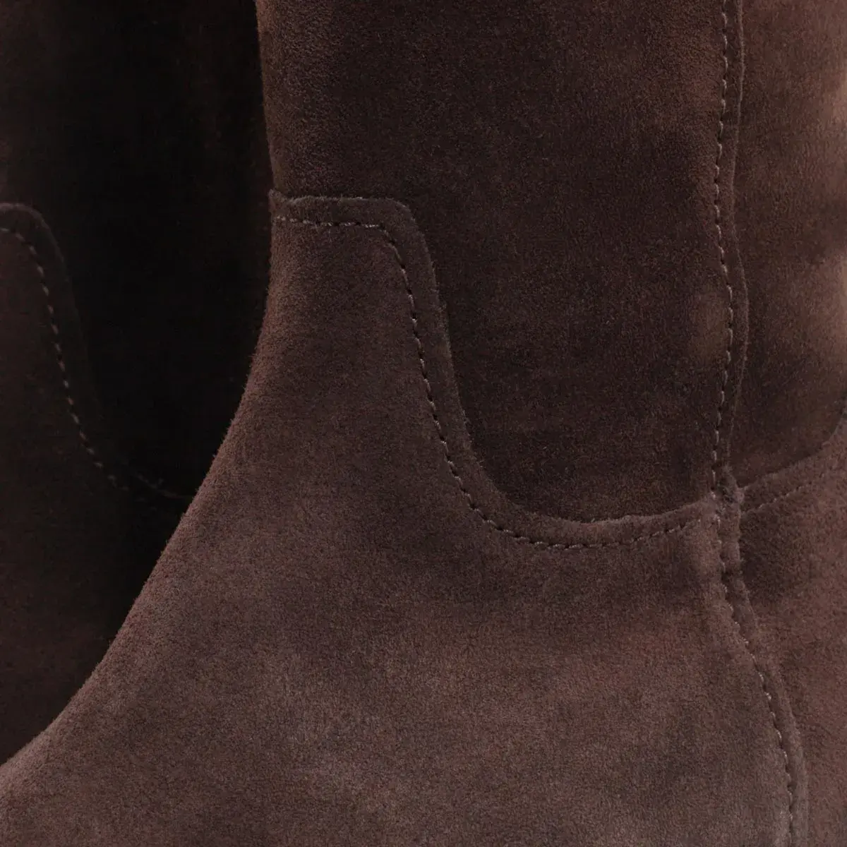 Braune Wildleder Kniehohe Stiefel