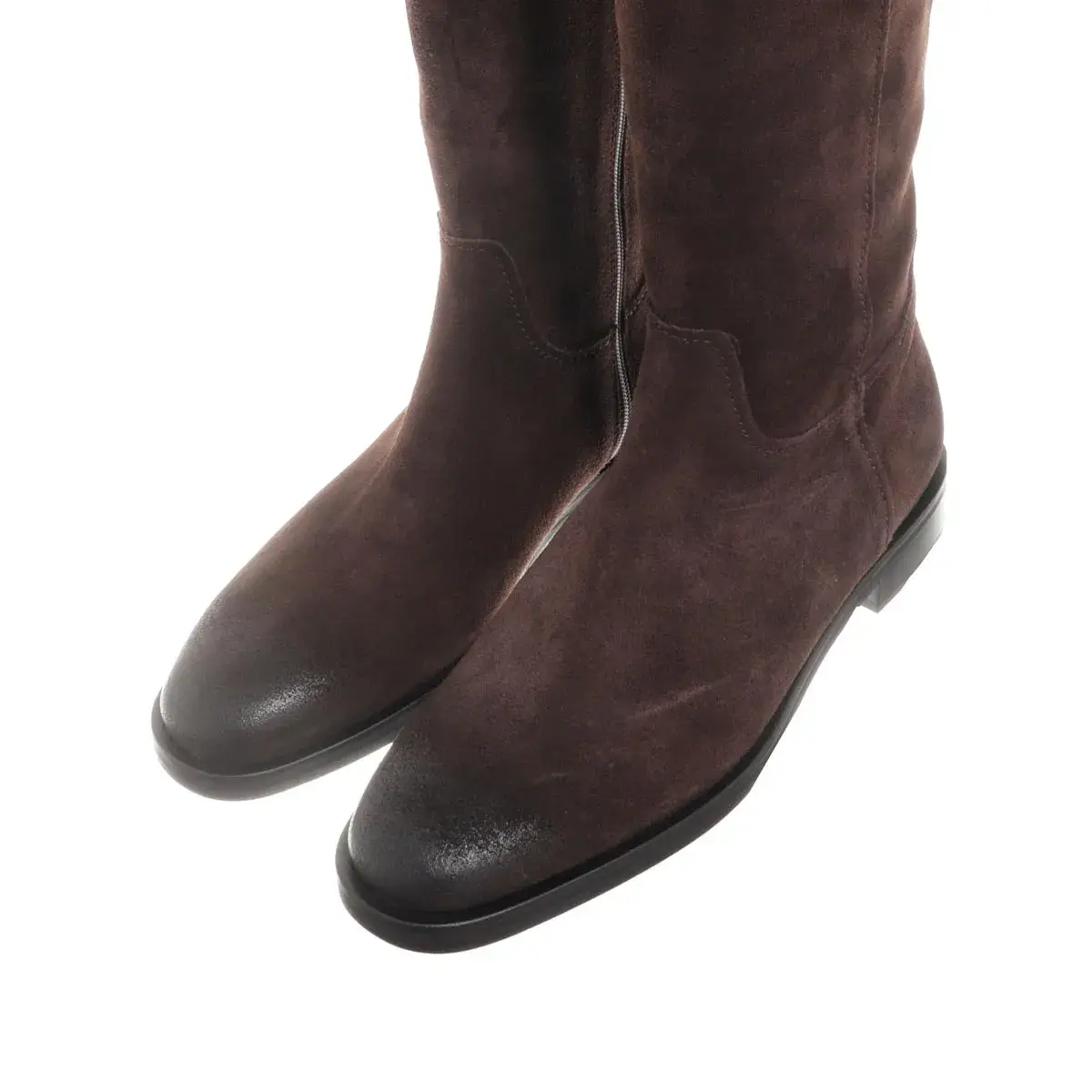 Braune Wildleder Kniehohe Stiefel
