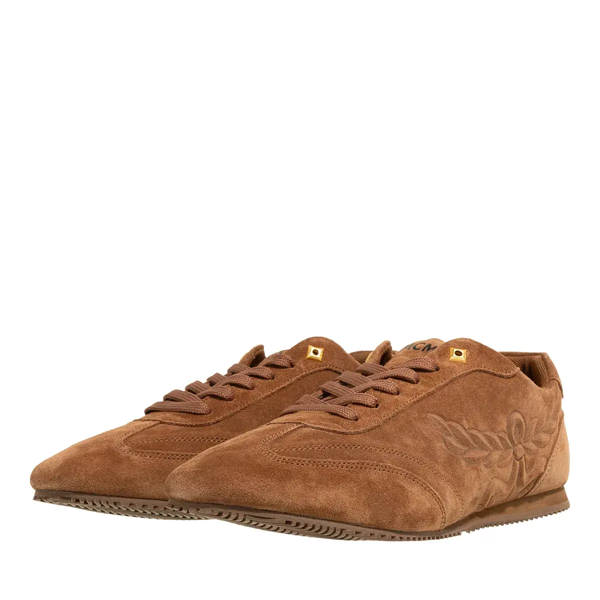 Wildleder-Sneaker mit niedrigem Schaft
