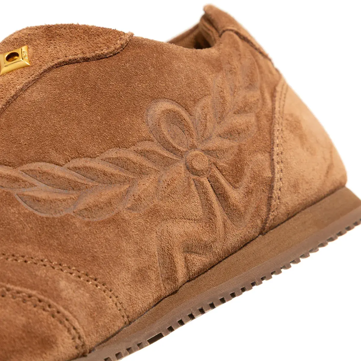 Wildleder-Sneaker mit niedrigem Schaft