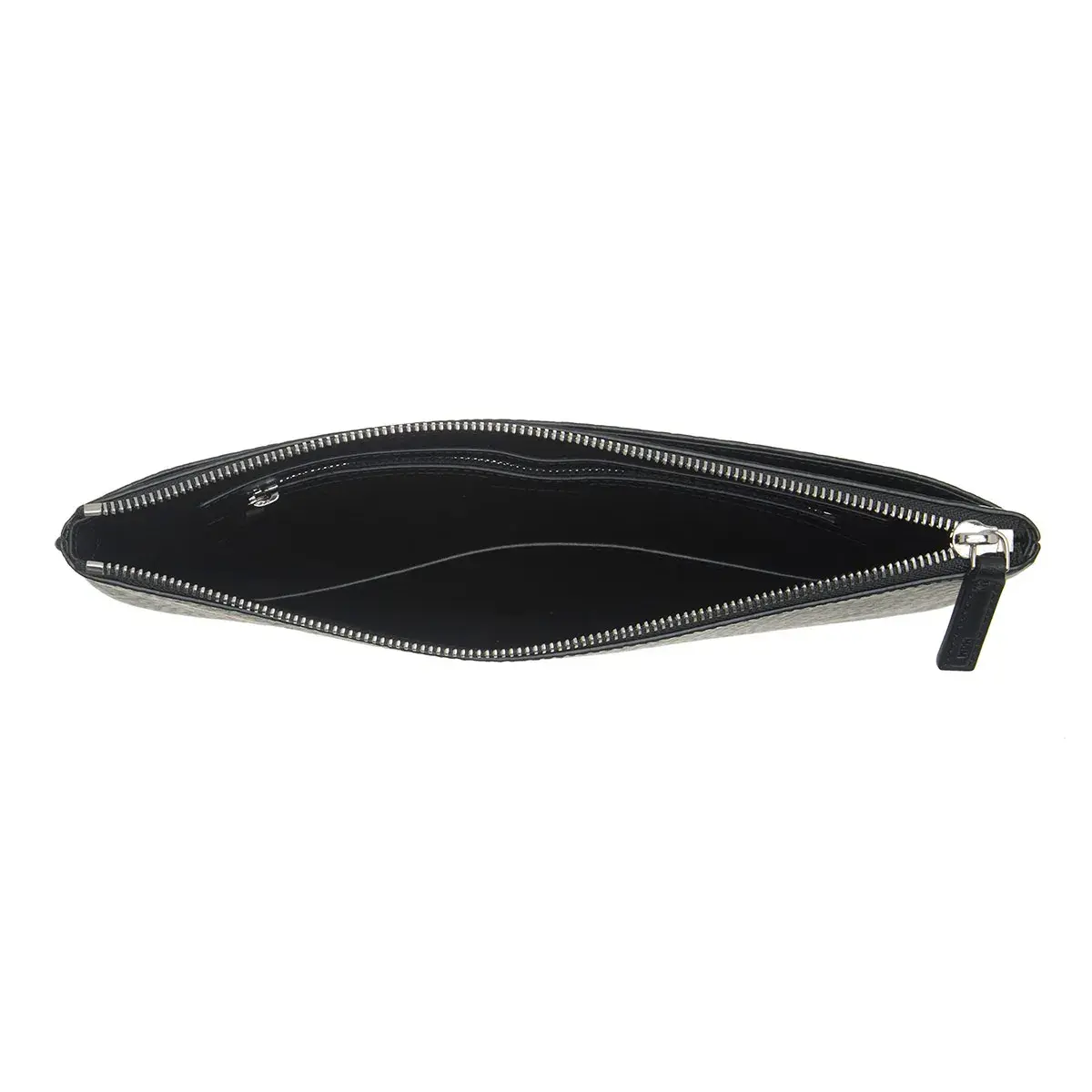 Flache Ledertasche Medium mit Print