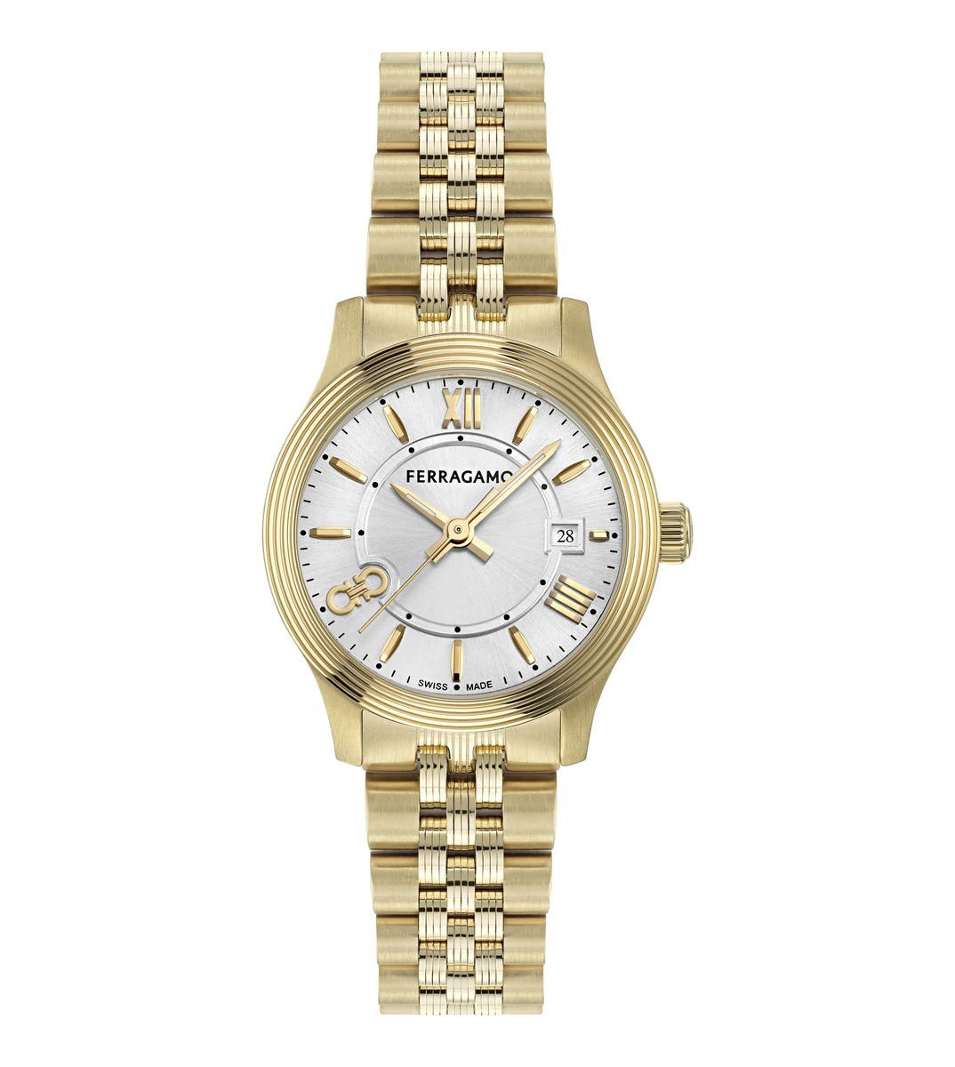 Elegante Quarzuhr im Goldton