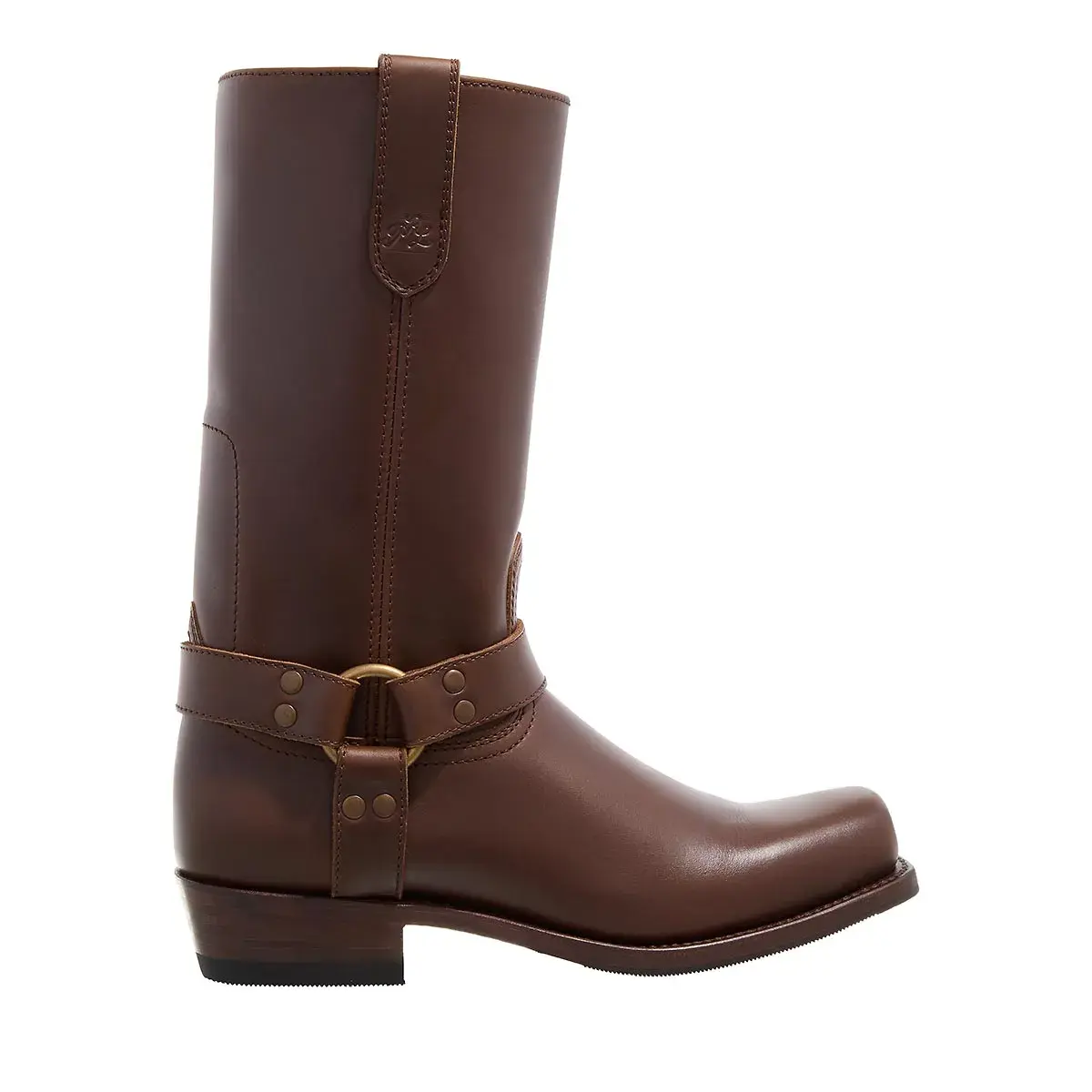 Harness Leder Wadenhohe Stiefel