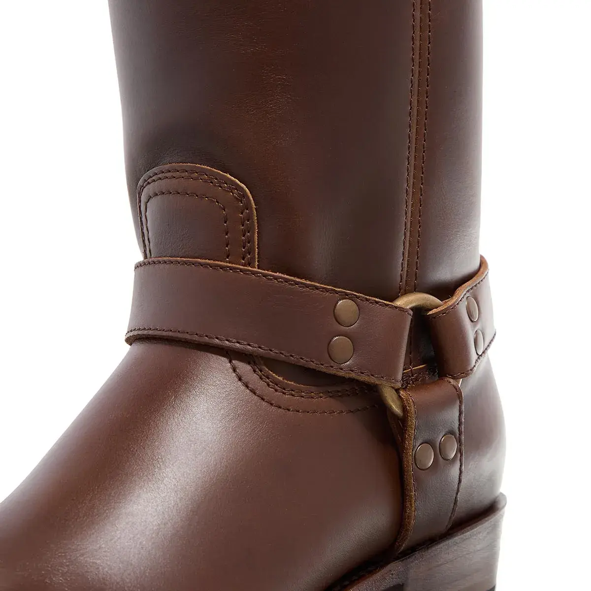 Harness Leder Wadenhohe Stiefel