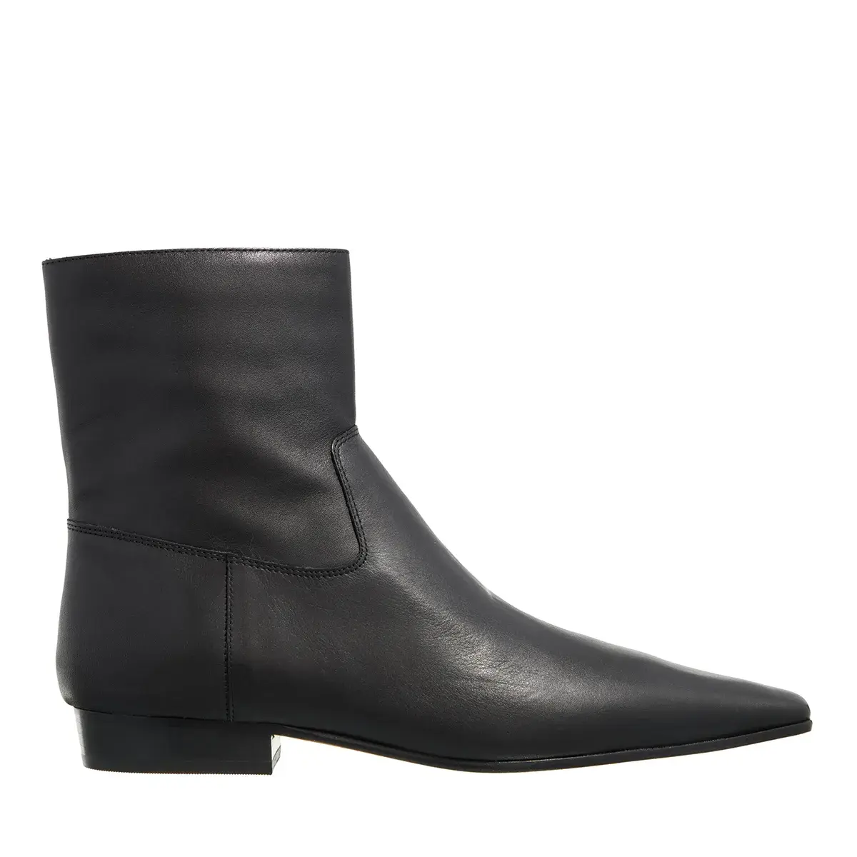 Klassische spitze Leder-Stiefeletten