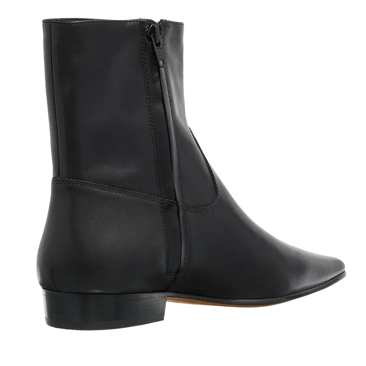 Klassische spitze Leder-Stiefeletten