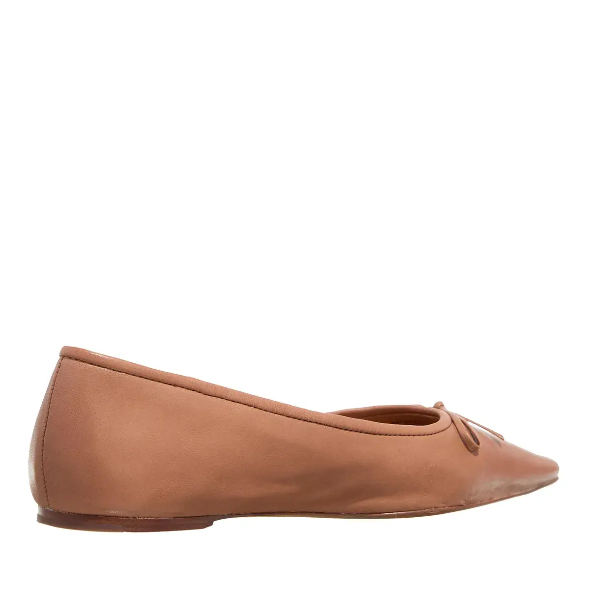 Spitz zulaufende Ballerinas aus Leder