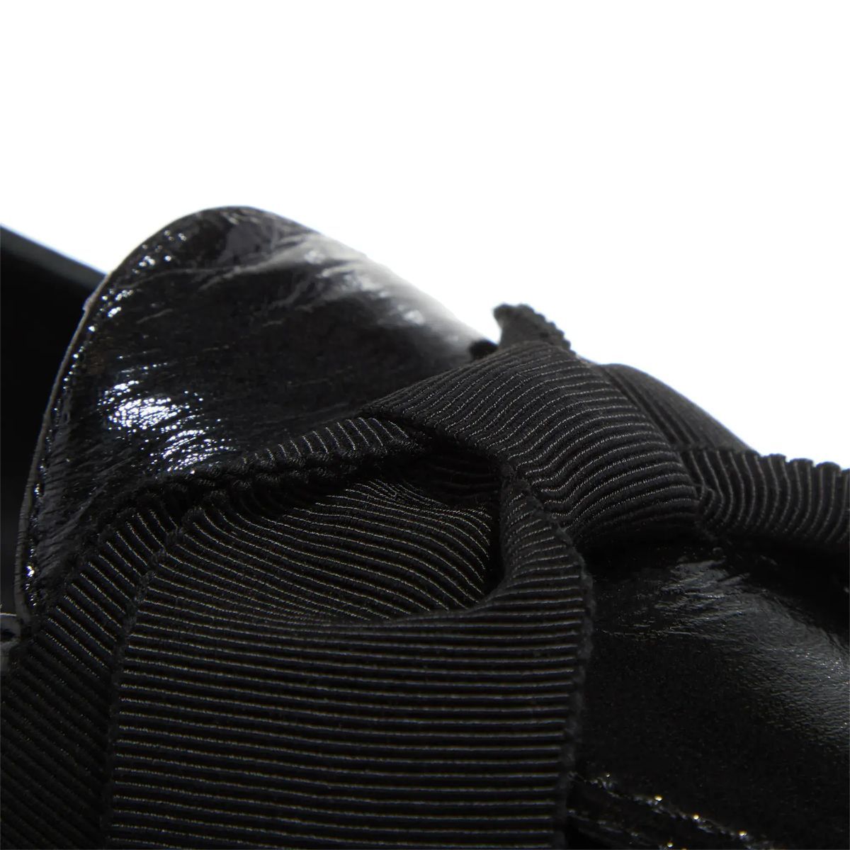 Eleganter schwarzer Lackleder Loafer