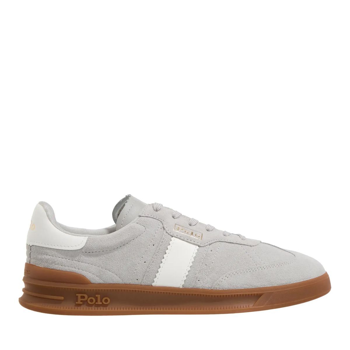 Grauer Wildleder Low-Top Turnschuh Sneaker