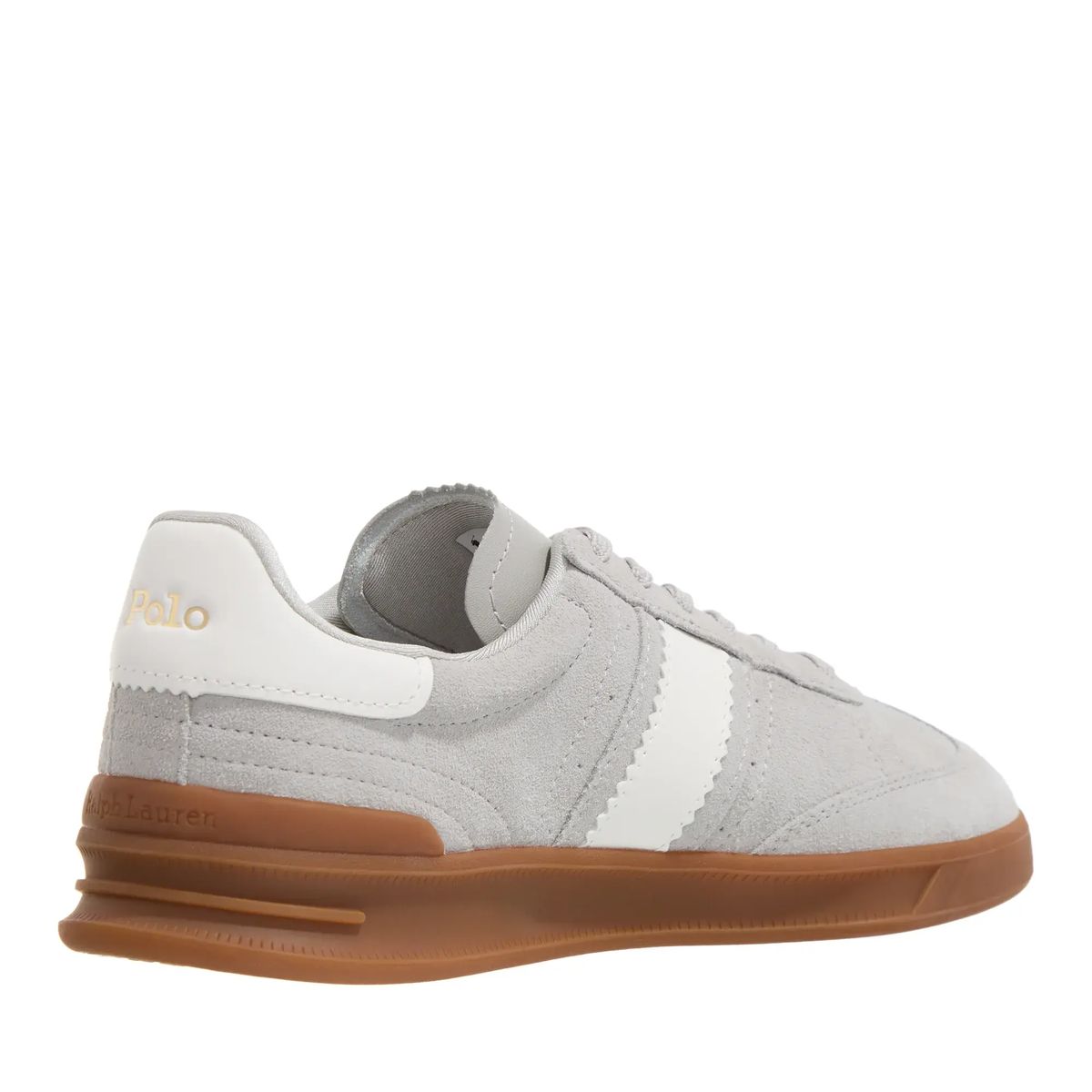 Grauer Wildleder Low-Top Turnschuh Sneaker