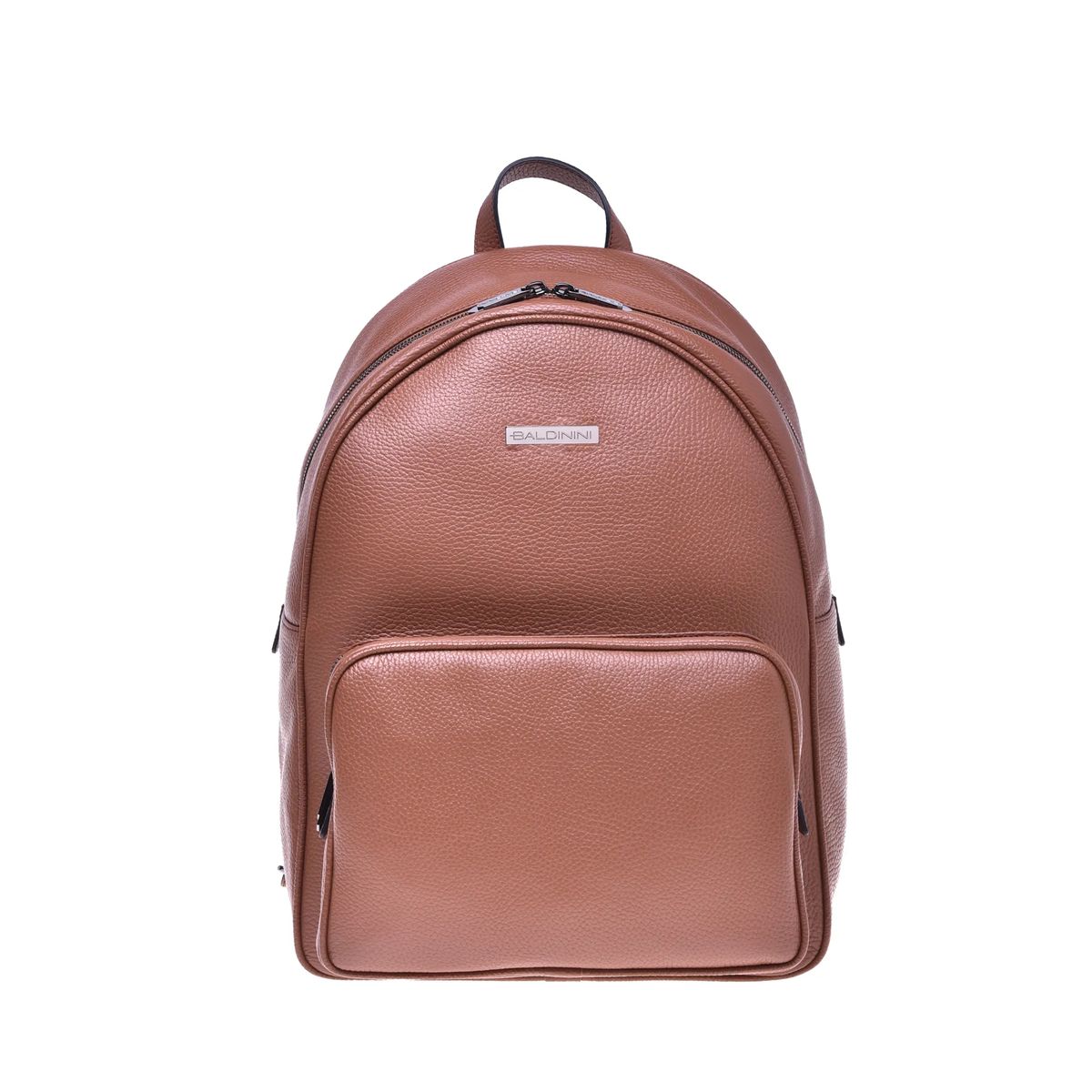 Leder-Rucksack mit Kuppelform und Tasche