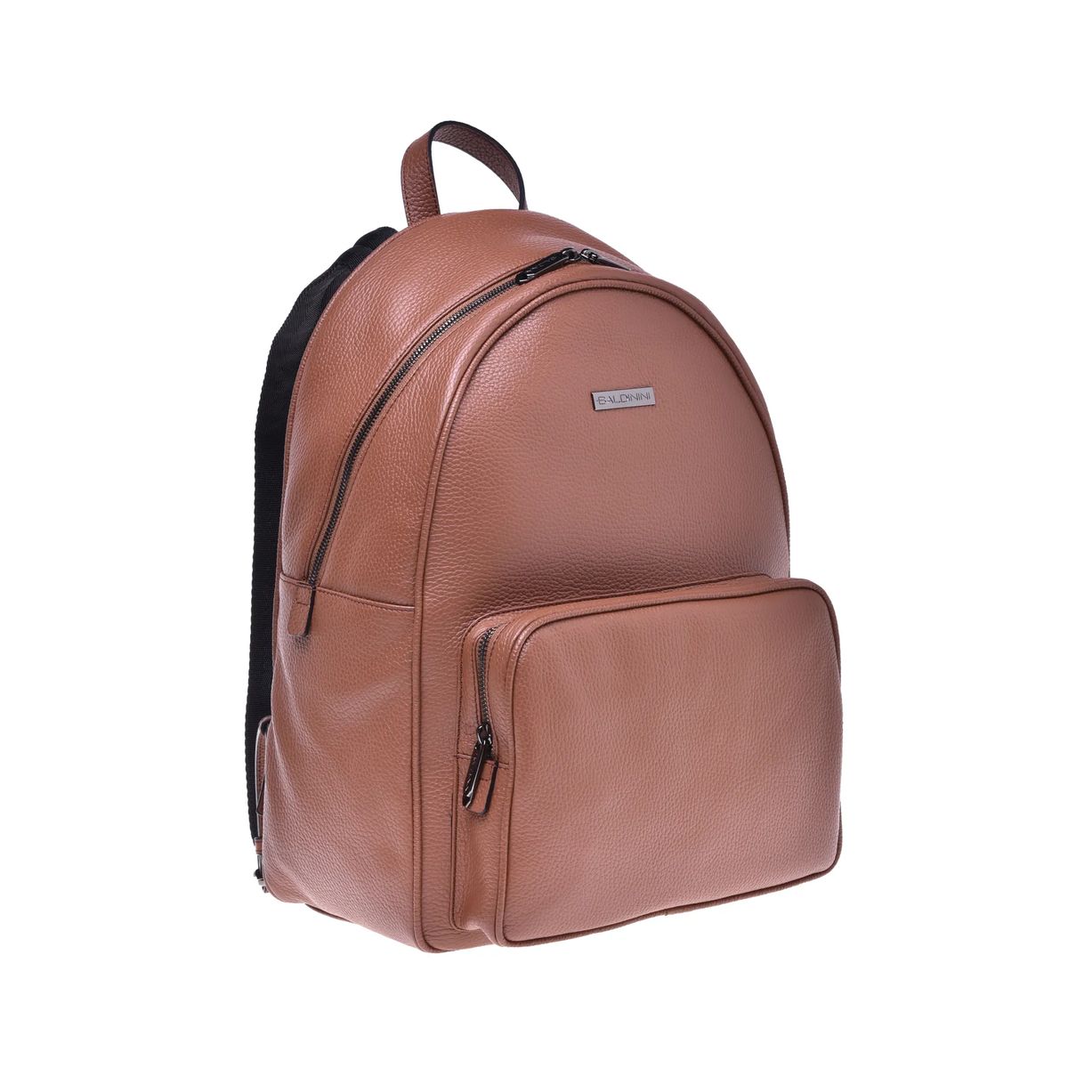 Leder-Rucksack mit Kuppelform und Tasche