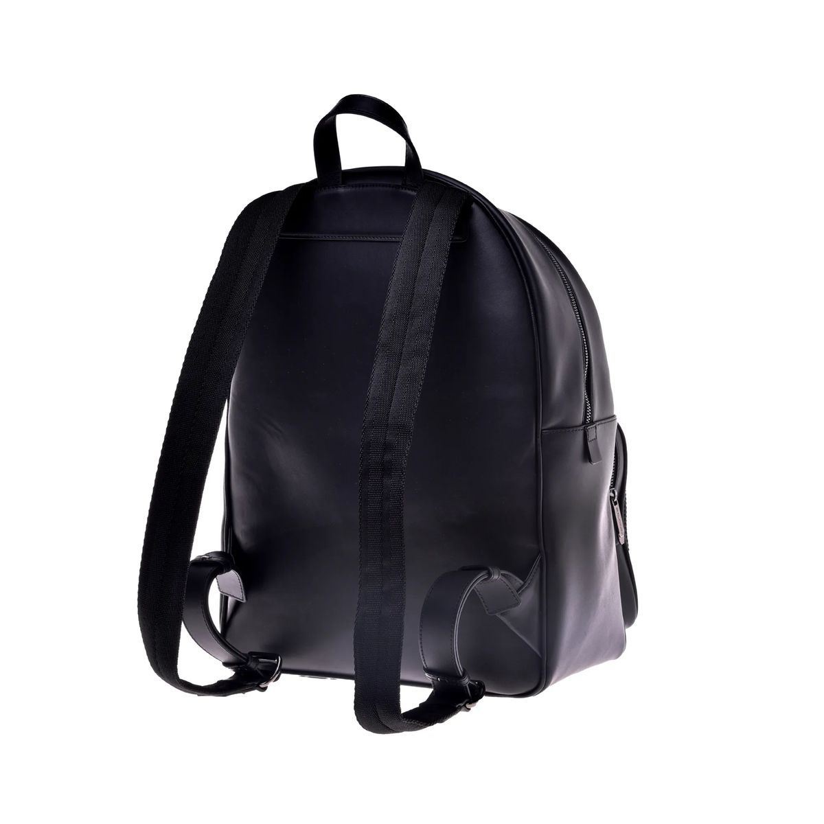Minimalistischer Lederrucksack mit Tasche