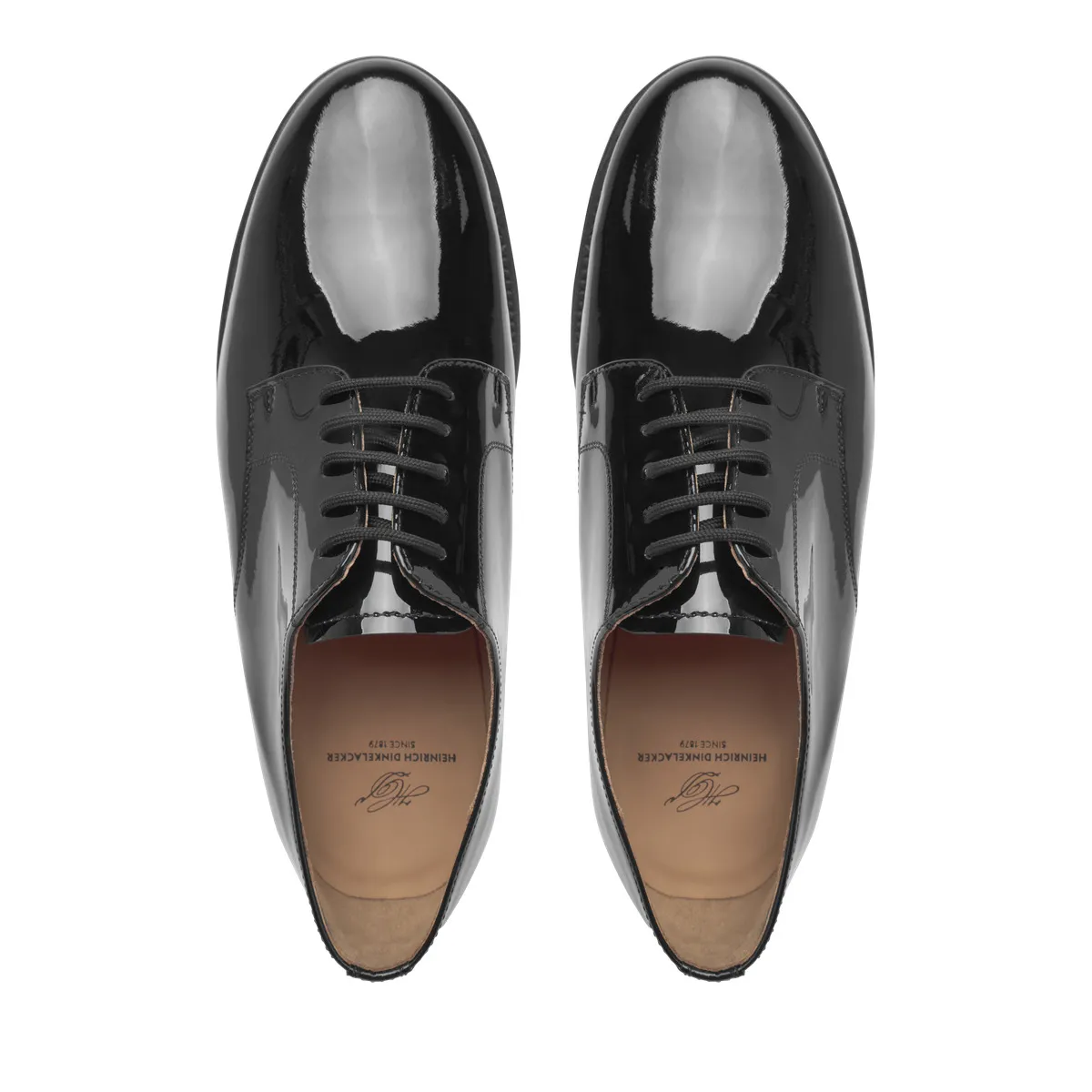 Klassische Oxford Schuhe aus Lackleder
