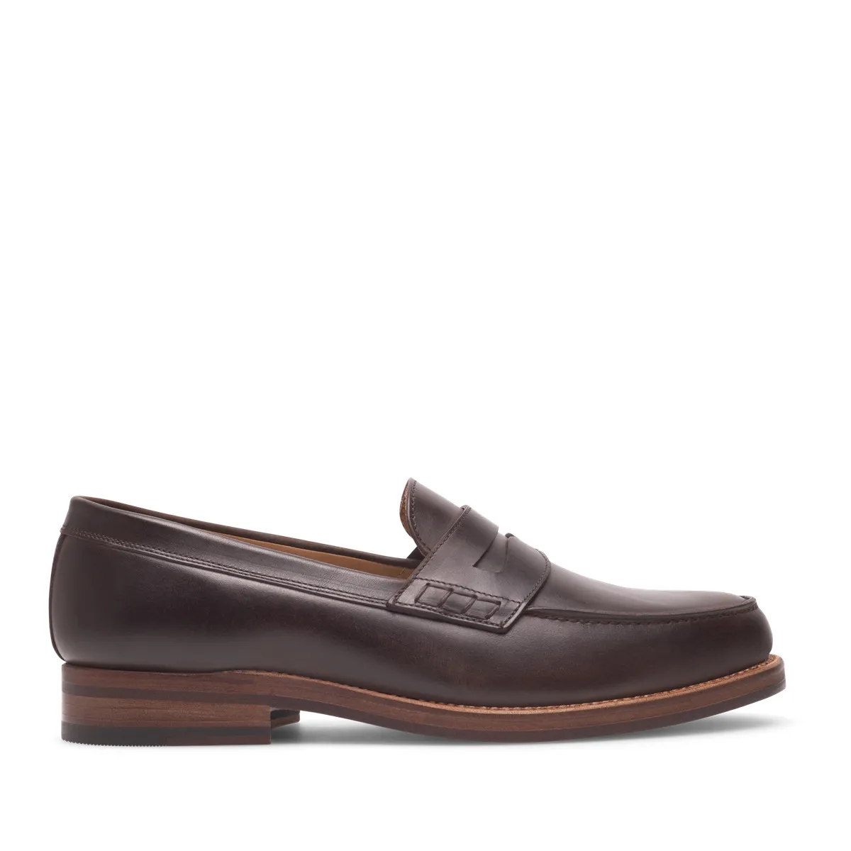Klassische braune Penny Loafer aus Leder