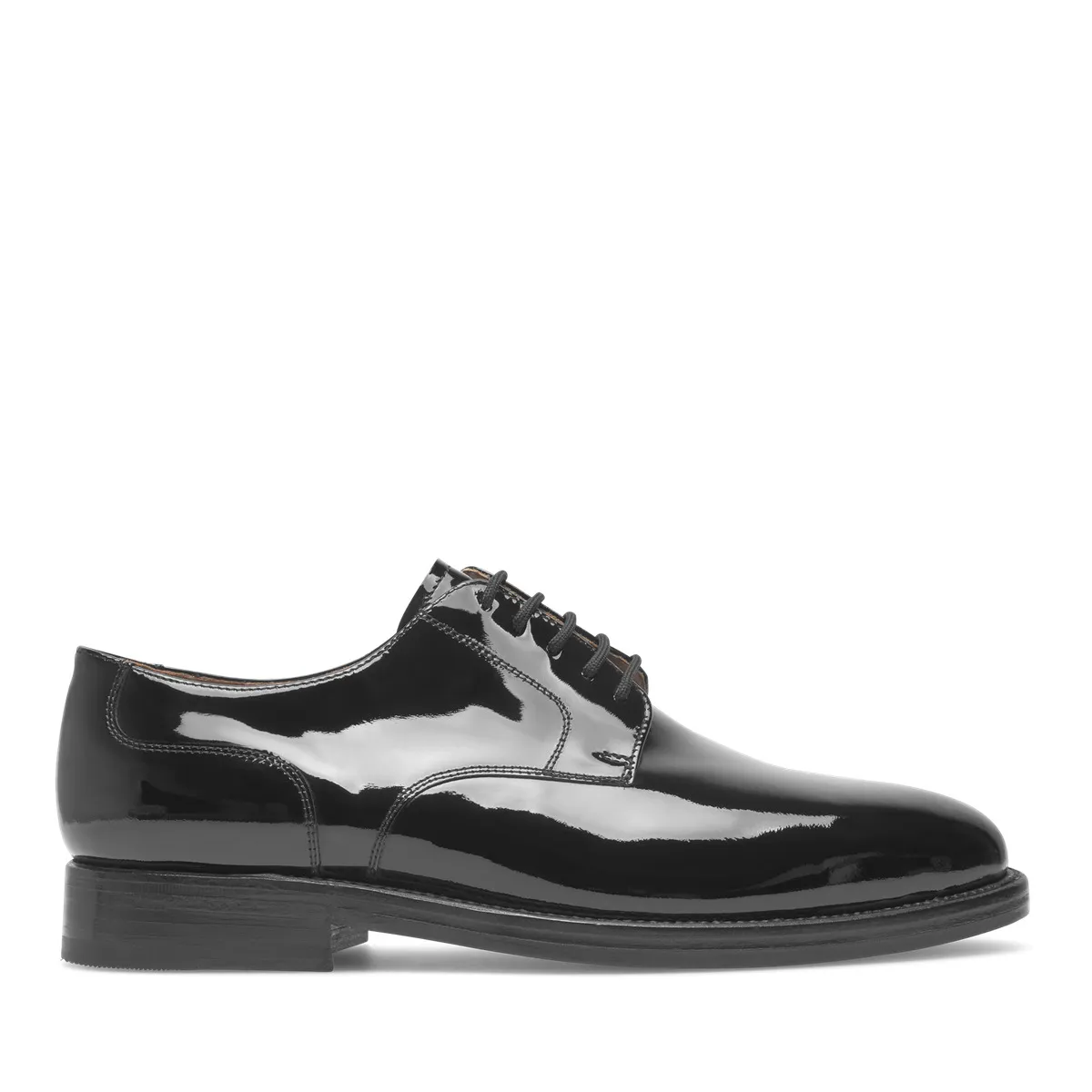 Eleganter schwarzer Oxford aus Lackleder