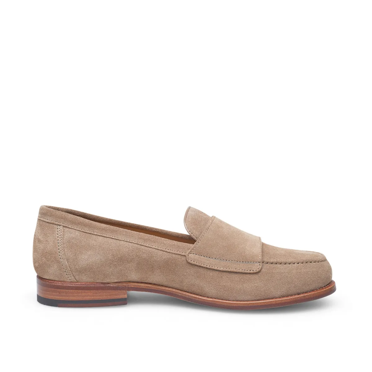Beige Wildleder Doppel Monk Loafers