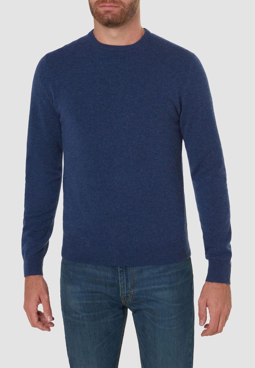 Herren Kaschmir Strickpullover Rundhalsausschnitt