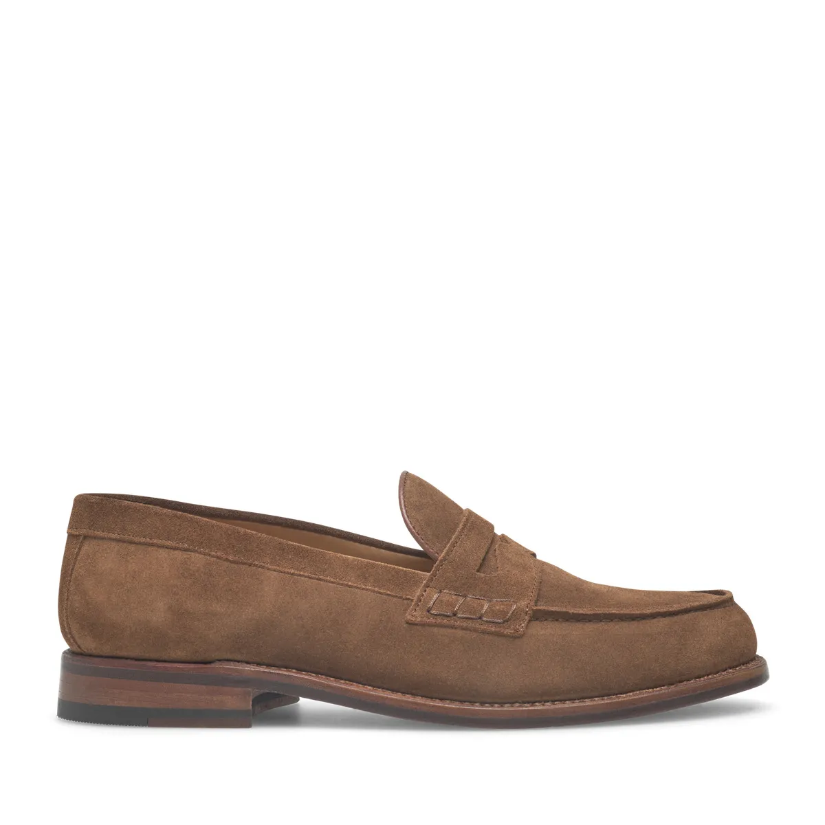 Suede-Leder Penny Loafer Damen