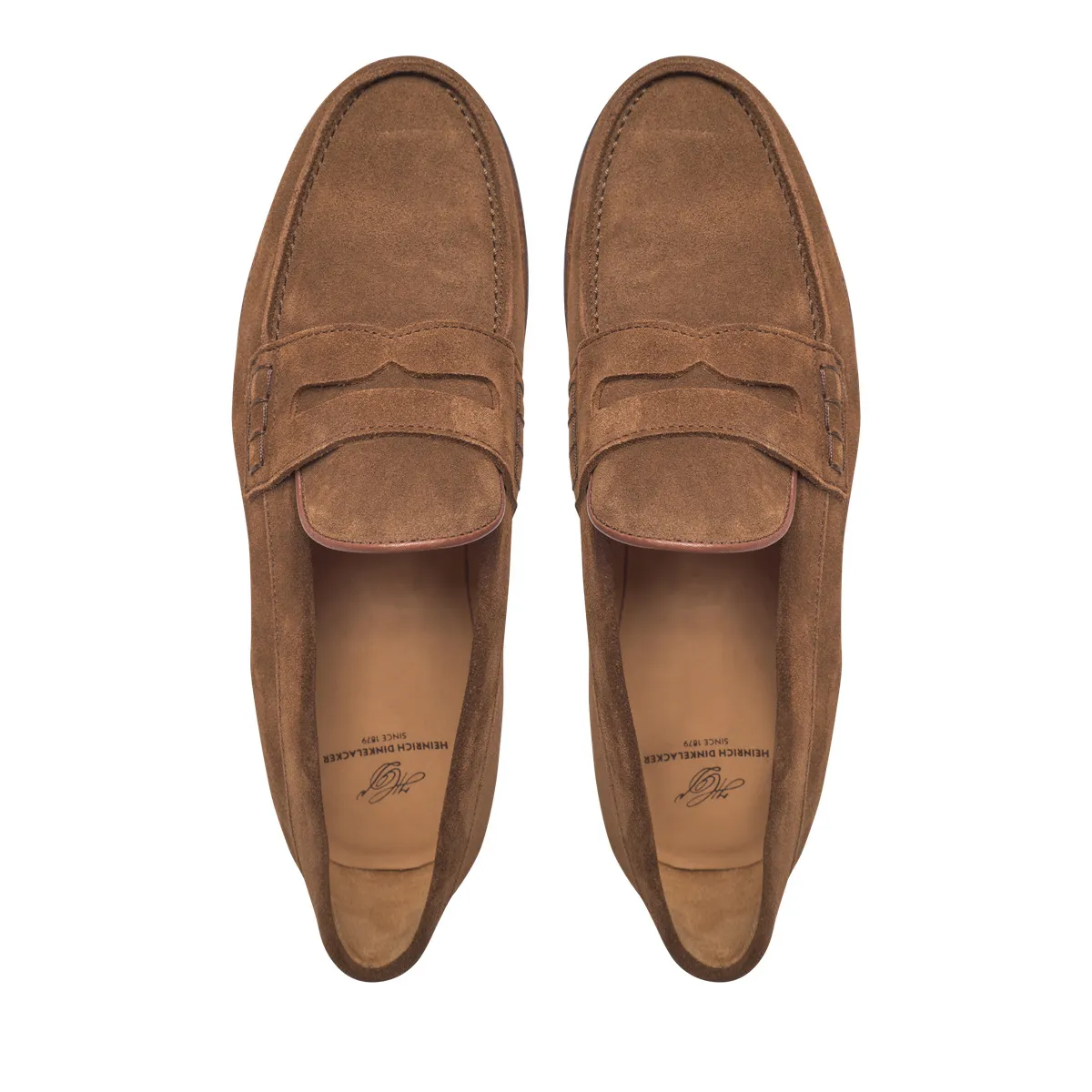 Suede-Leder Penny Loafer Damen