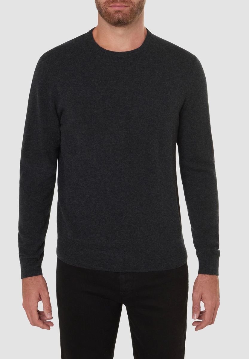 Herren Klassischer Kaschmir Rundhals Pullover