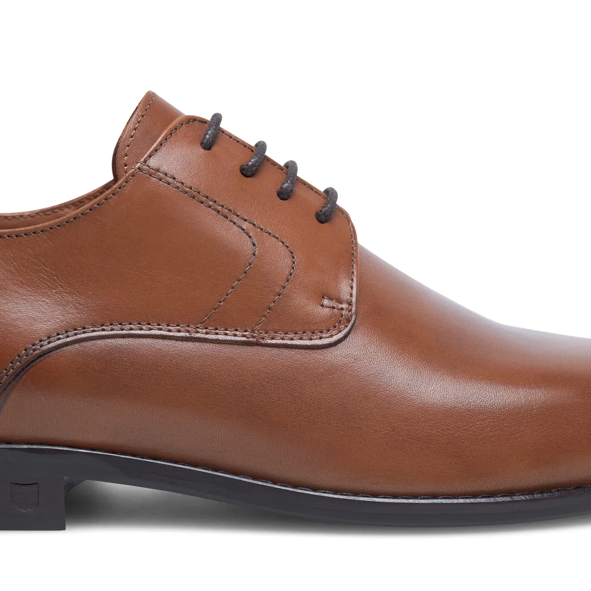 Klassischer Derby-Schnürschuh aus Leder