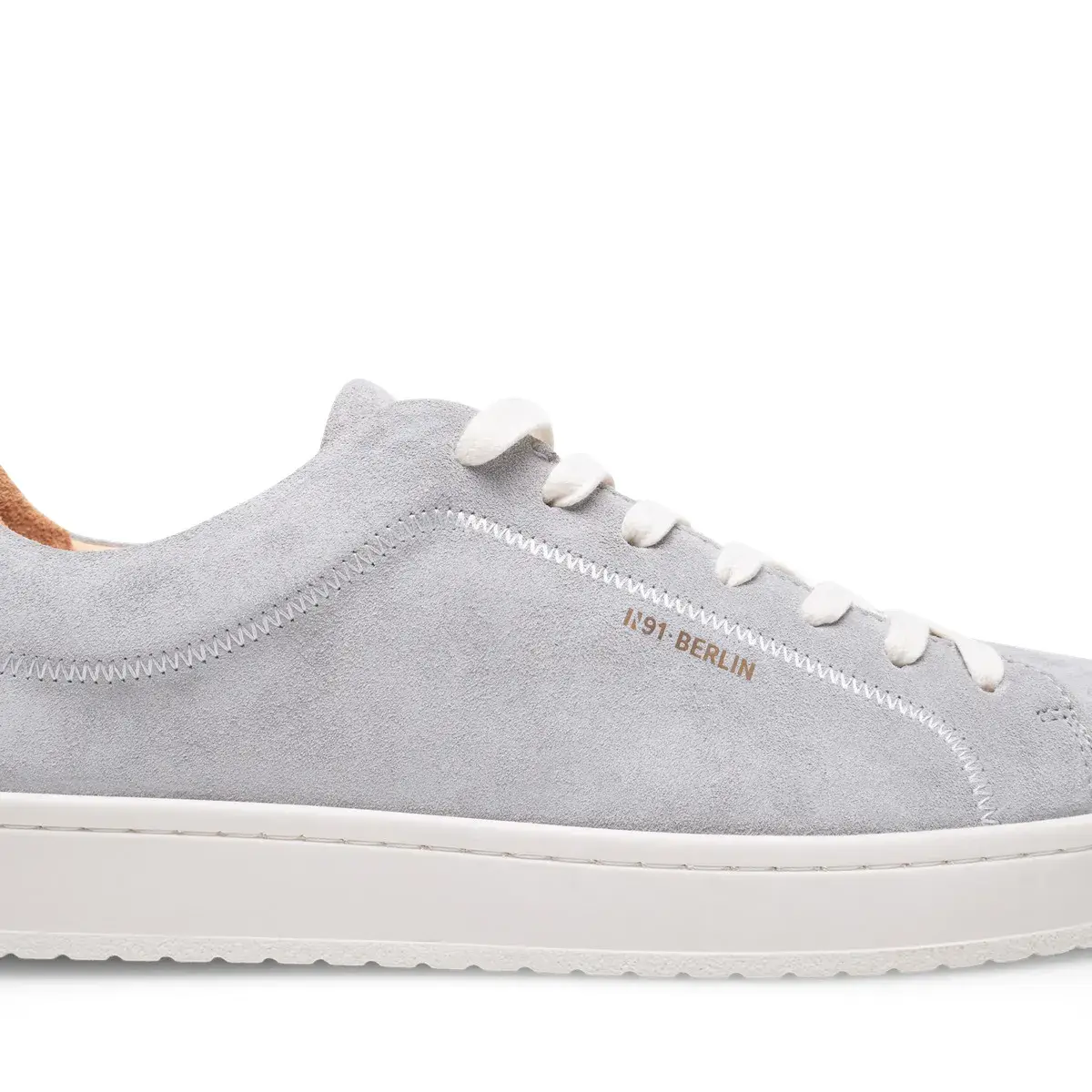 Grauer Wildleder-Sneaker