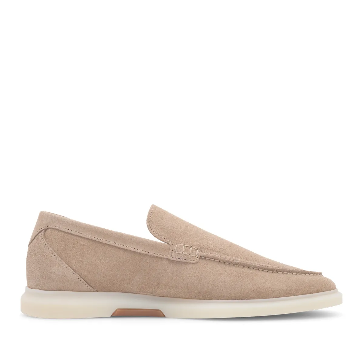 Beige Wildleder Loafers