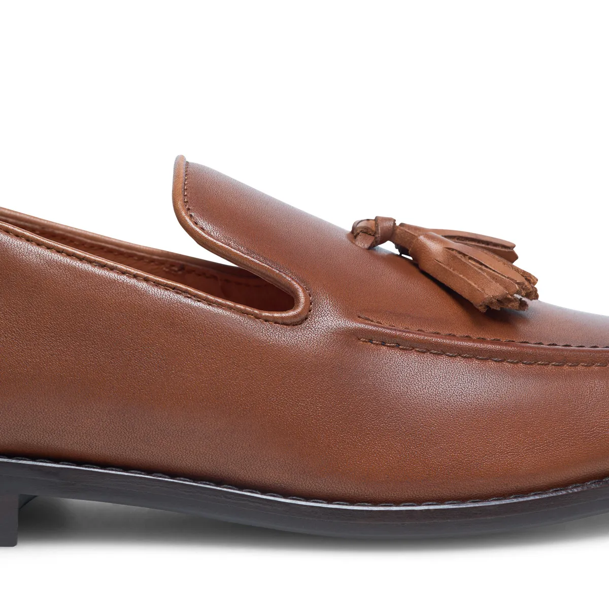 Klassischer Lederloafer mit Quastendetail